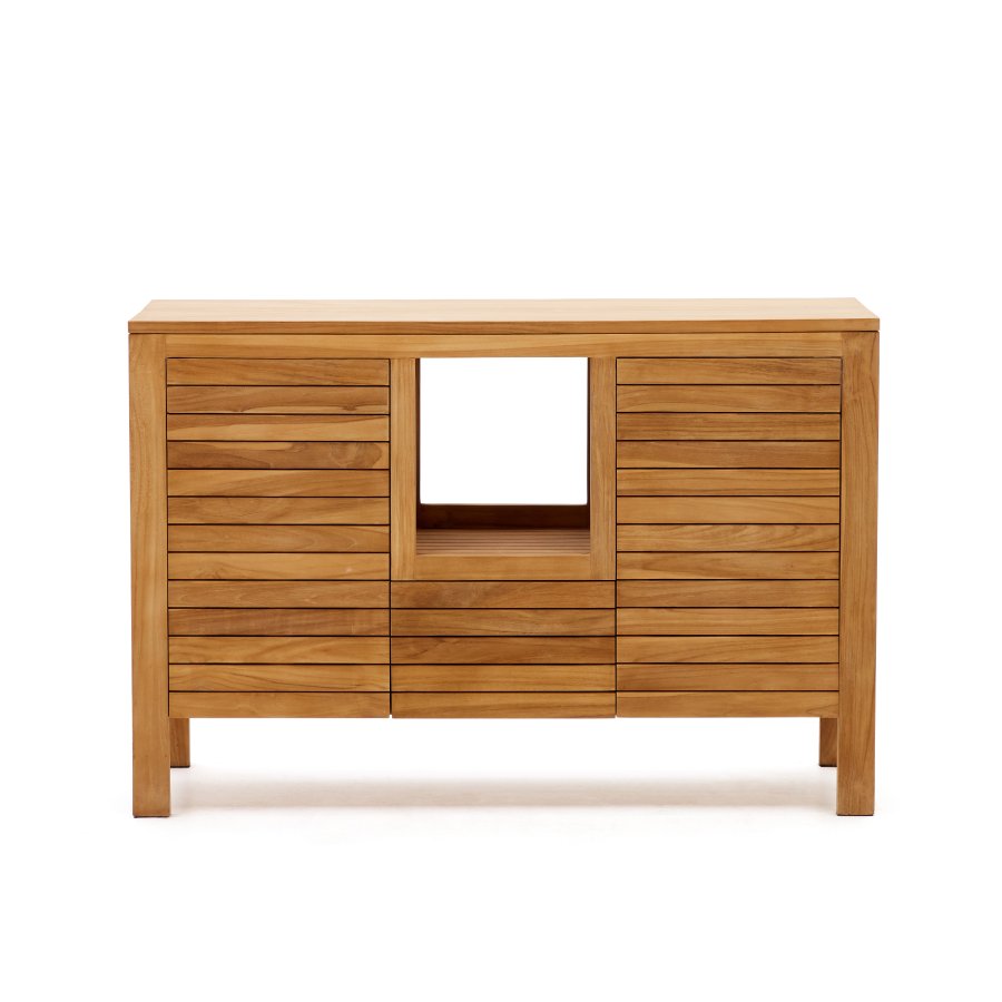 KAVE HOME Neria baderomsskap - naturlig teak (120x45)