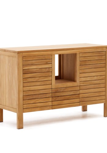 KAVE HOME Neria baderomsskap - naturlig teak (120x45)