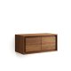 KAVE HOME Kenta Badezimmer-Wandschrank – Teakholz in Walnuss-Optik (90 x 45)