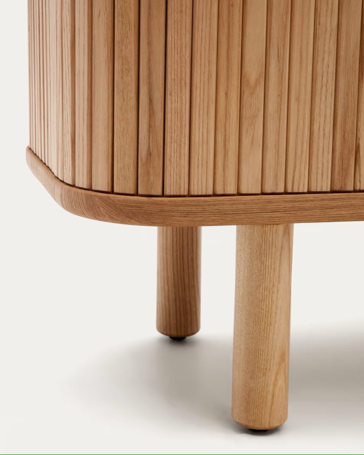 KAVE HOME Mailen TV-bord, m. 2 drer - finér i naturlig ask (200x40)