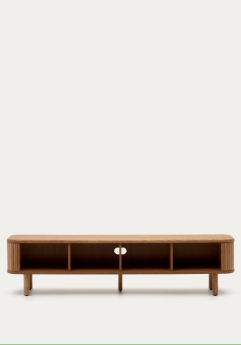 KAVE HOME Mailen TV-bord, m. 2 drer - finér i naturlig ask (200x40)