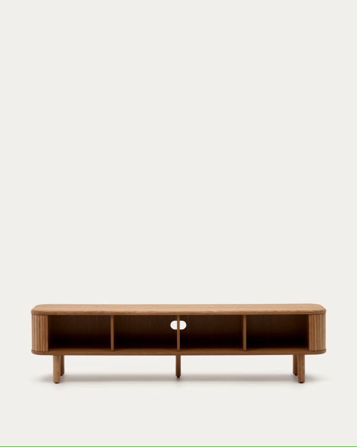 KAVE HOME Mailen TV-bord, m. 2 drer - finér i naturlig ask (200x40)