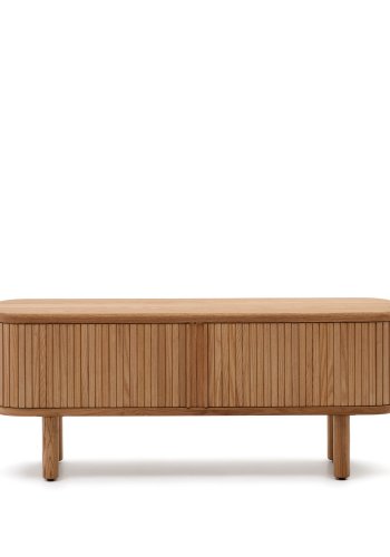 KAVE HOME Mailen TV-bord, m. 2 drer - finér i naturlig ask (120x40)