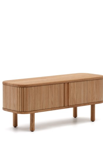 KAVE HOME Mailen TV-bord, m. 2 drer - finér i naturlig ask (120x40)