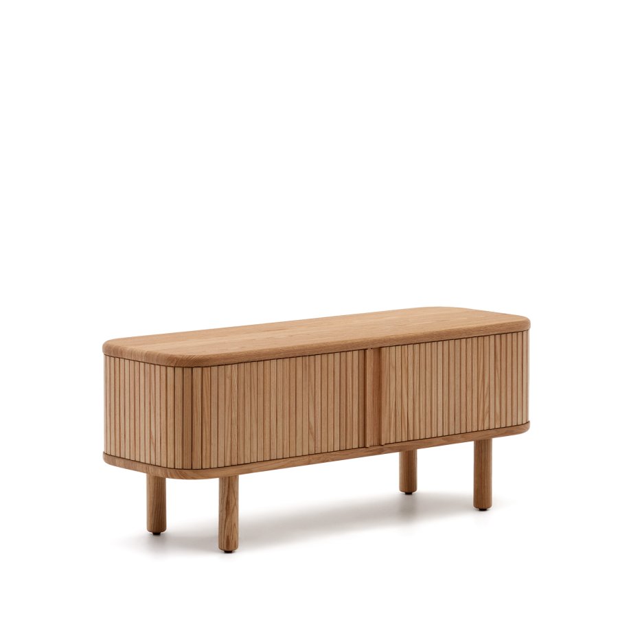 KAVE HOME Mailen TV-bord, m. 2 drer - finér i naturlig ask (120x40)