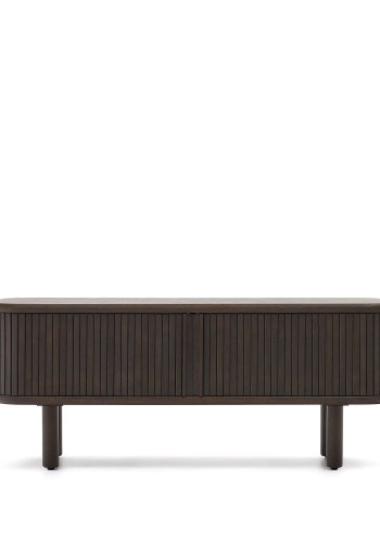 KAVE HOME Mailen 2-drs TV-bord i ask finér med mrk finish 120 x 50 cm