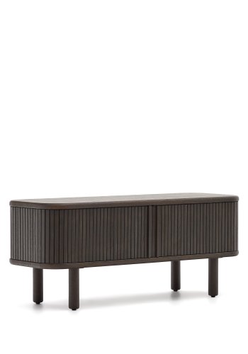 KAVE HOME Mailen 2-drs TV-bord i ask finér med mrk finish 120 x 50 cm