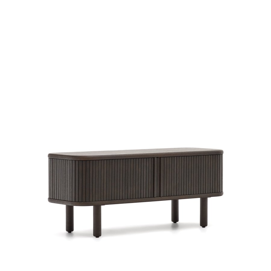 KAVE HOME Mailen 2-drs TV-bord i ask finér med mrk finish 120 x 50 cm