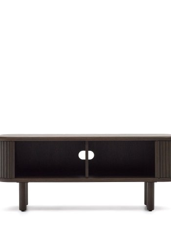 KAVE HOME Mailen 2-drs TV-bord i ask finér med mrk finish 120 x 50 cm