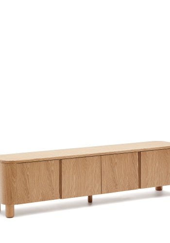 KAVE HOME Salaya TV-stativ i askfiner, 200 cm x 52 cm