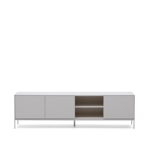 KAVE HOME Vedrana TV 3-dörrars skp vitlackerad MDF 195 x 55 cm