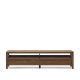 KAVE HOME Sashi TV-bord, m. 1 pent rom og 2 skuffer - naturlig teak (200x40)