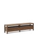 KAVE HOME Sashi TV-bord, m. 1 pent rom og 2 skuffer - naturlig teak (200x40)