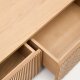 KAVE HOME Helvine TV-bord, m. 4 skuffer - naturlig eikefiner (200x40)