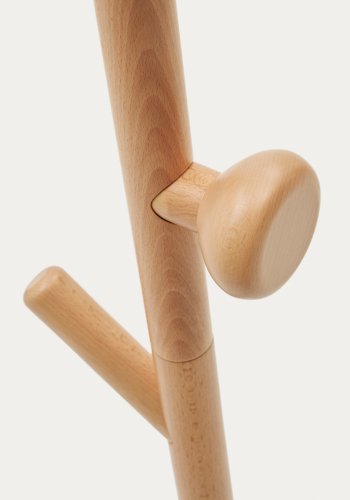 KAVE HOME Nadue klesstativ i heltre bk med naturlig finish 170 cm