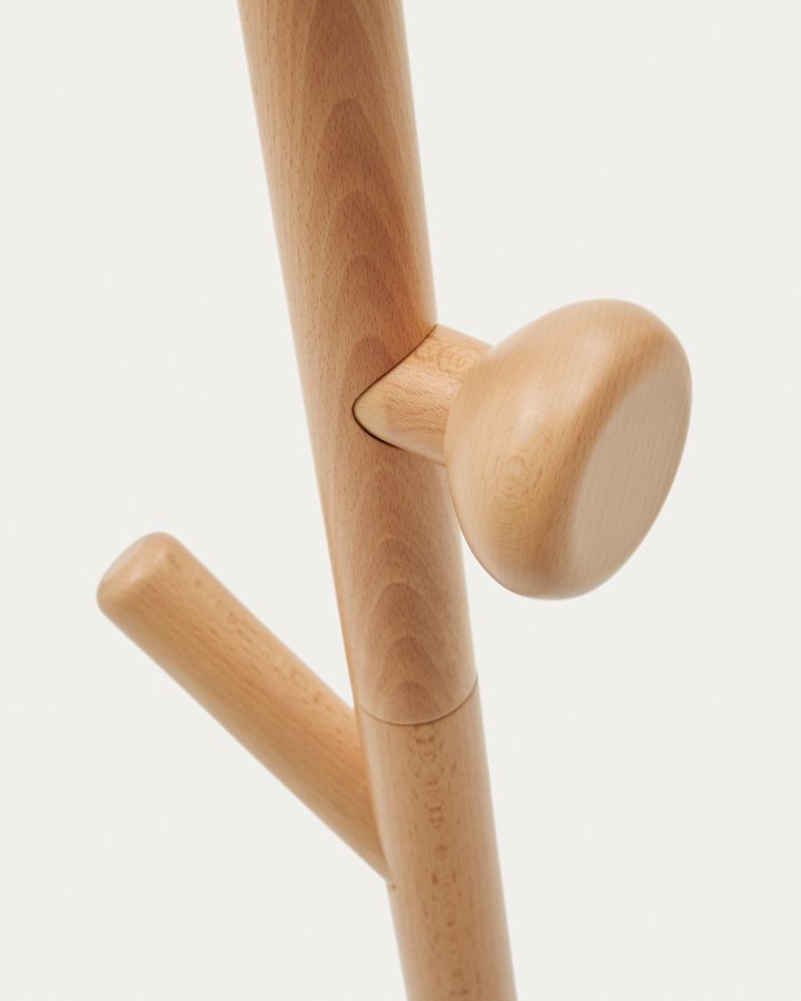 KAVE HOME Nadue klesstativ i heltre bk med naturlig finish 170 cm