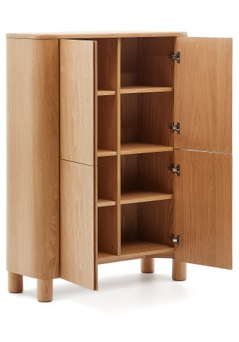 KAVE HOME Salaya hy skjenk i askfiner, 100 x 134 cm