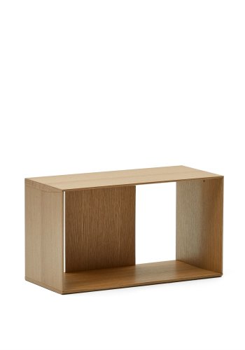 KAVE HOME Litto medium hyllemodul, rektangulr - brun eikefiner (67x38)