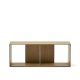 KAVE HOME Litto stor hyllemodul, rektangulr - brun eikefiner (101x38)