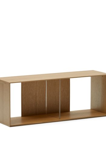 KAVE HOME Litto stor hyllemodul, rektangulr - brun eikefiner (101x38)