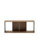 KAVE HOME Litto stor hyllemodul, rektangulr - brun valnttfinish (101x38)