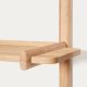 KAVE HOME Sitra modul reol, m. 3 massive egetrshylder - natur egetr (90cm)