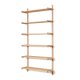 KAVE HOME Sitra modulhylle, 6 hyller i heltre eik i naturlig utfrelse, 110 cm, FSC Mix Credit