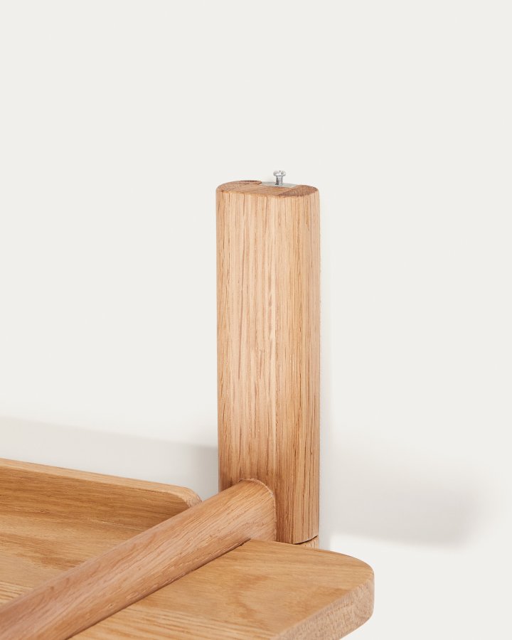 KAVE HOME Sitra modulhylle, 3 hyller i heltre eik i naturlig utfrelse, 110 cm, FSC Mix Credit