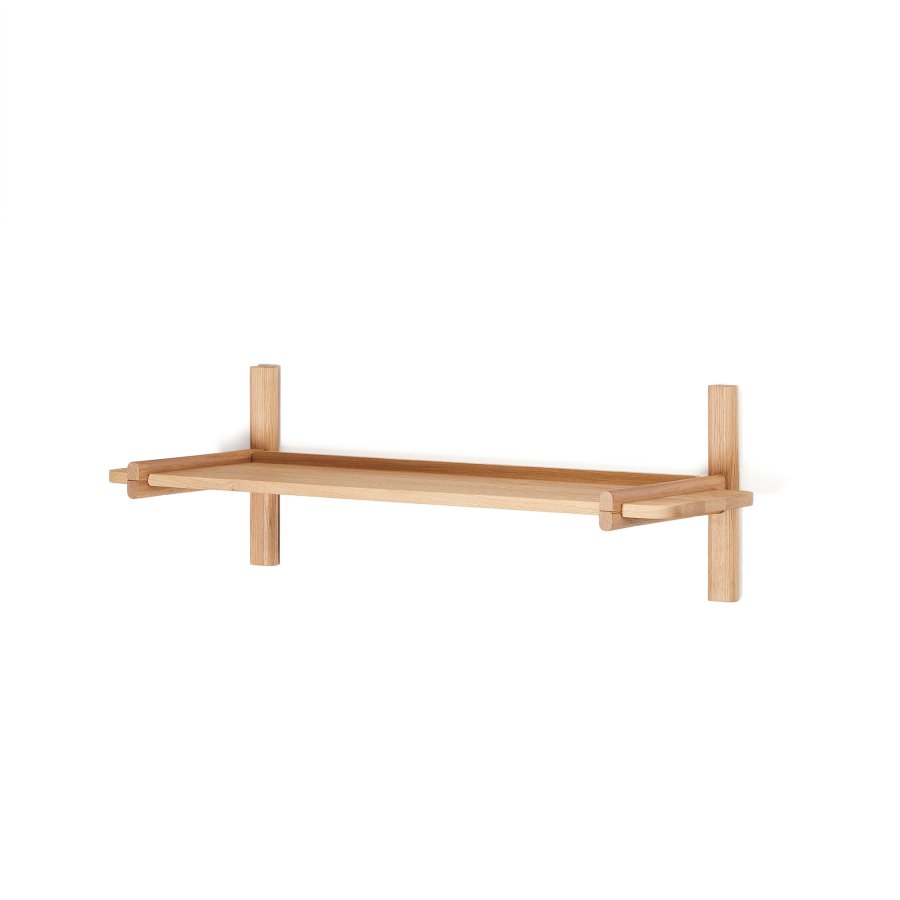 KAVE HOME Sitra modulhylle, 1 heltre eikehylle i naturlig utfrelse, 90 cm, FSC Mix Credit