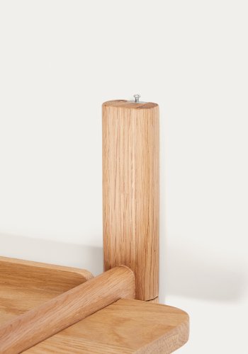 KAVE HOME Sitra modulhylle, 1 heltre eikehylle i naturlig utfrelse, 110 cm, FSC Mix Credit