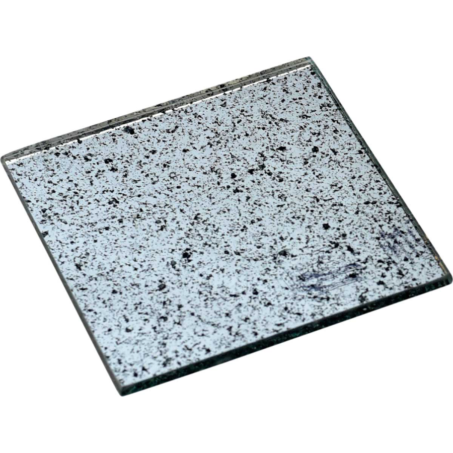 TRADEMARK LIVING bordskner/coaster - gr/sort glas (10x10)