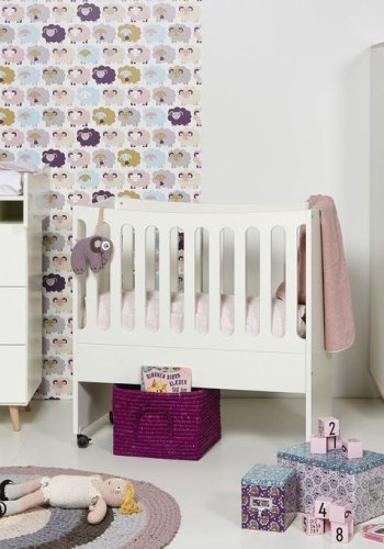 Manis-H�Side-by-side vugge�-�Madras m�l 40*85 cm Udvendige m�l: 90*89*44 cm