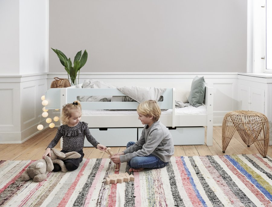 Manis-H Mimer Enkels�ng med designs�nggrind och l�dor - 200 cm - 90x200