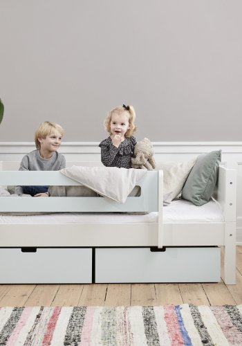 Manis-H Mimer Enkels�ng med designs�nggrind och l�dor - 200 cm - 90x200