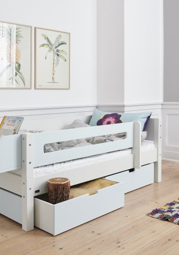 Manis-H Mimer Enkels�ng med designs�nggrind och l�dor - 200 cm - 90x200