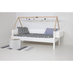 Manis-H Saga House seng med sengeramme i b�k - 160 cm - 90x160