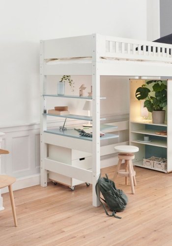 Manis-H&nbsp;Gefion H�jseng med tremme sengehest - 160 cm&nbsp;-&nbsp;90x160