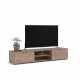 TVILUM Match TV-Tisch, mit 1 Regal und 2 Schubladen - Naturfolie und Kunststoff (172,7x39,9)