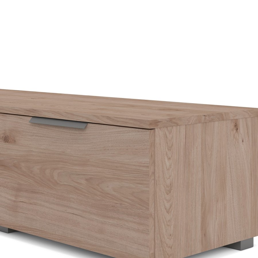 TVILUM Match TV-Tisch, mit 1 Regal und 2 Schubladen - Naturfolie und Kunststoff (172,7x39,9)