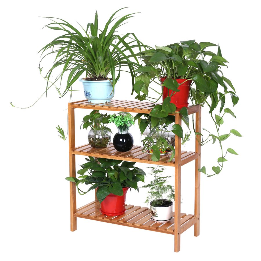 SONGMICS BCB33Y bambusreol til badev�relse/k�kken/skohylde, 60 x 26 x 66 cm. Ideel til badev�relset, stuen, gangen, k�kkenet eller altanen.