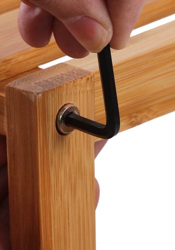 SONGMICS BCB33Y bambusreol til badev�relse/k�kken/skohylde, 60 x 26 x 66 cm. Ideel til badev�relset, stuen, gangen, k�kkenet eller altanen.
