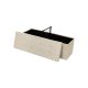 SONGMICS Hopf&auml;llbar f&ouml;rvaringspuff, tuftad b&auml;nk, fotpall med lock, konstlinnetyg, 120 l, rymmer upp till 300 kg, 110 x 38 x 38 cm (L x B x H), beige LSF77BE