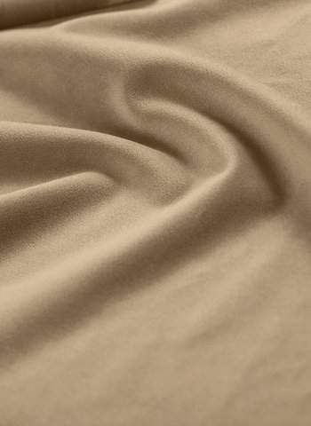 MICADONI Mamaia benk,, 2 seter, rektangulr - beige flyel og svart metall (62x133x41)