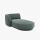 MICADONI Miley sjeselong, venstre - bensin chenille og svart plast (150x95x70)