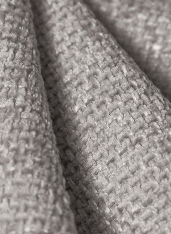 MICADONI Miley sjeselong, venstre - gr chenille og svart plast (150x95x70)