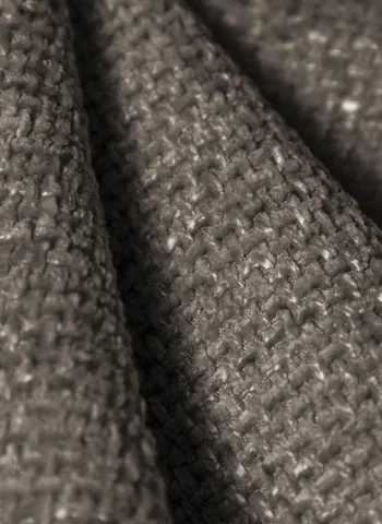 MICADONI Miley sjeselong, venstre - gr chenille og svart plast (150x95x70)