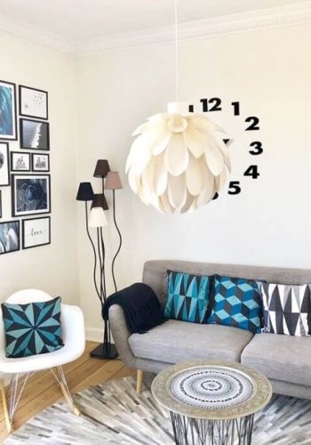 KARE DESIGN Fleksibel Mokka Cinque gulvlampe - flerfarget stoff og stl