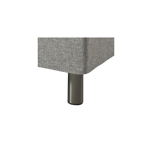 Modell 20 sengeben, 4 stk. - brstet aluminium (H:12cm)