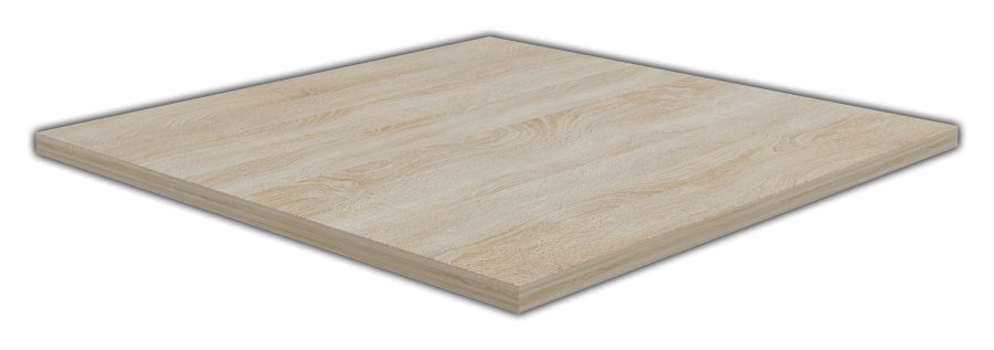 Masola hjrnebordplate - naturlig tre