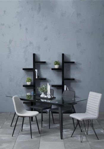 ACT NORDIC Monti spisebord - glassplate og metallben